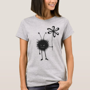 Grey Evil Flower Bug T-Shirt
