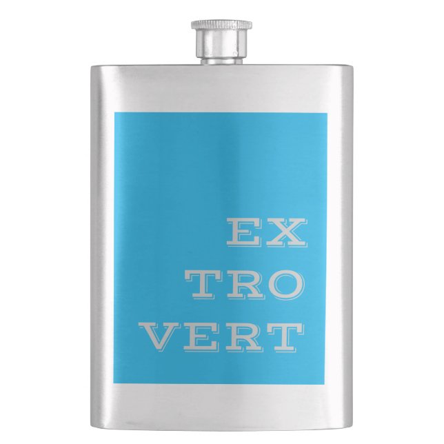 Grey Extrovert Flask (Front)