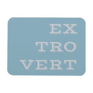 Grey Extrovert Flexi Magnet