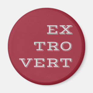 Grey Extrovert Magnet