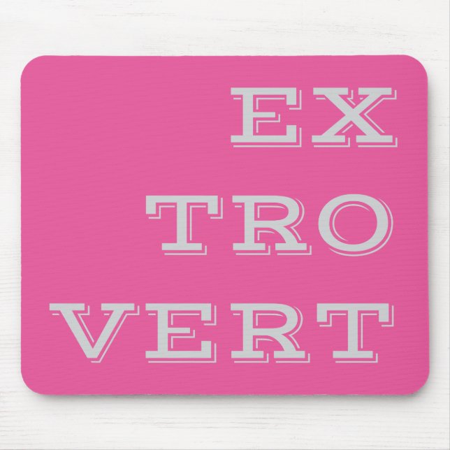Grey Extrovert Mousepad (Front)