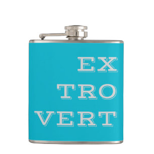 Grey Extrovert Wrapped Vinyl Flask