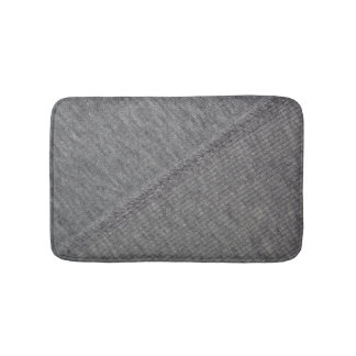 Grey fabric: abstract stitched texture. bath mat