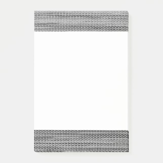 Grey Fabric Cloth 2 Post-it Notes (Front)