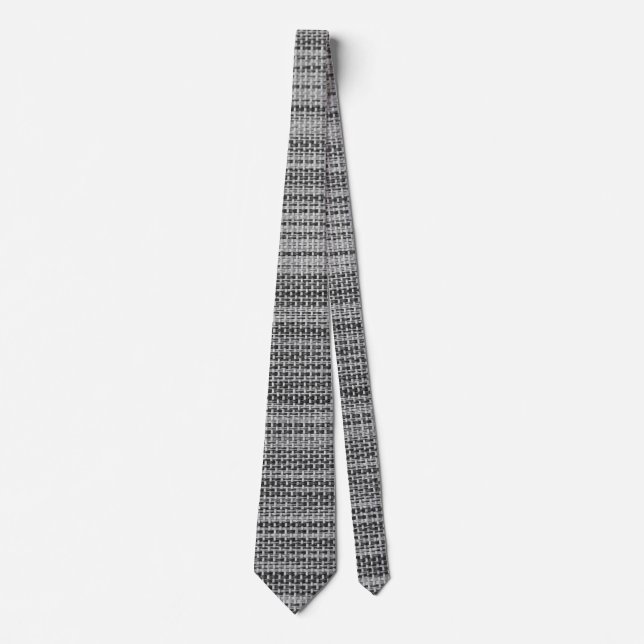 Grey Fabric Cloth Tie (Front)