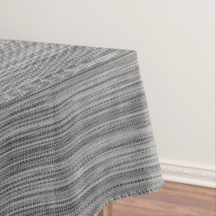 Grey Fabric Tablecloth