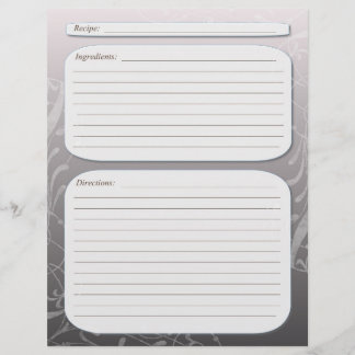 Grey fade classy swirl recipe page