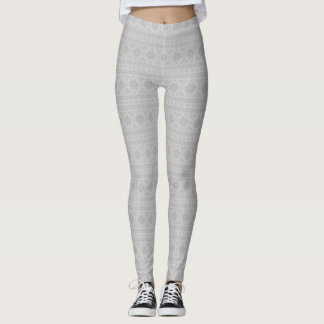 Grey Fair Isle Leggings