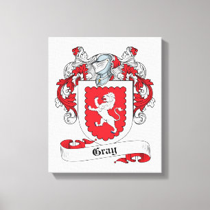 Grey Family Crest Canvas Print