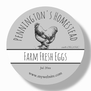 Grey Farm Fresh Egg Labels