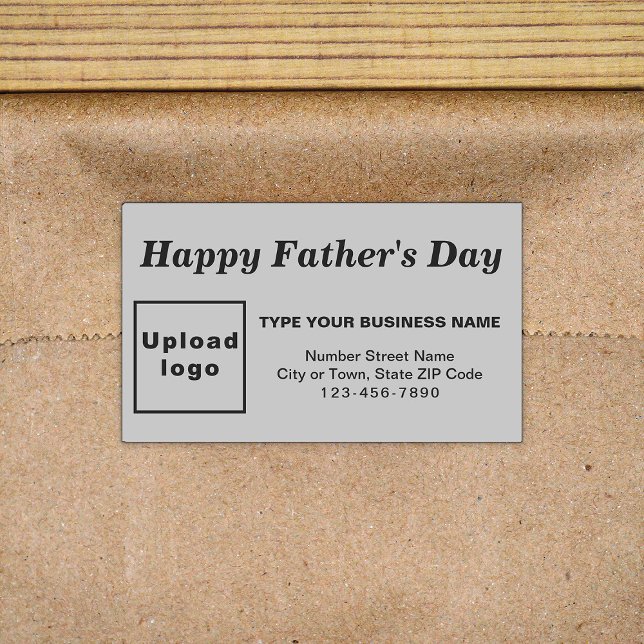 Grey Father’s Day Business Rectangle Sticker (Creator Uploaded)