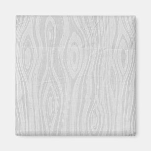 Grey Faux Bois Rustic Hand Drawn Wood Woodgrain Magnet