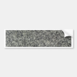Grey felt fabric bumper sticker