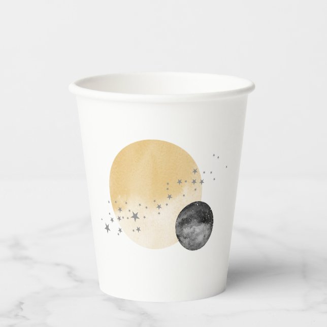 Grey First Trip Around The Sun Paper Cups (Front)