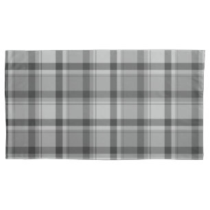 Grey Flannel Print, King Pillow Cases