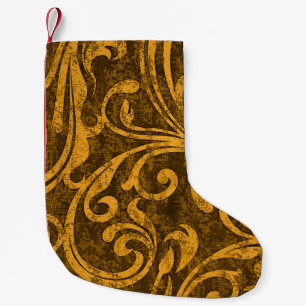 Grey floral, high-resolution seamless texture. small christmas stocking