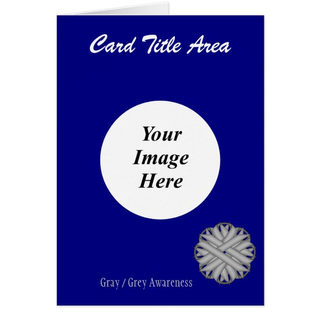 Grey Flower Ribbon Template by Kenneth Yoncich (Front)