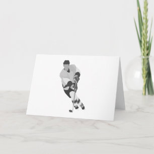 Grey Forward Hockey Player Card
