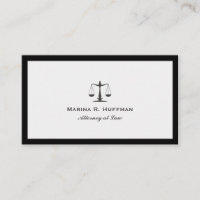 Grey Frame Attorney Justice Scale Professional