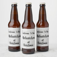 Grey  frost personalised Family Christmas Welcome