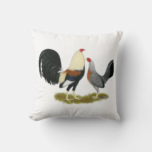 Grey Game Fowl Pair Cushion