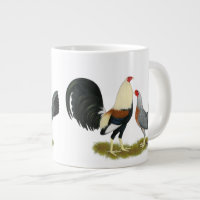 Grey Game Fowl Pair