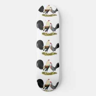 Grey Game Fowl Pair Skateboard