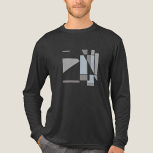 Grey Geometric MCM-inspired Abstract Art Small Tri-Blend Shirt