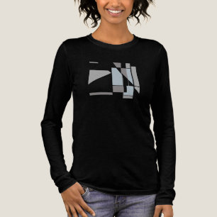 Grey Geometric MCM-inspired Abstract Art Small Tri-Blend Shirt