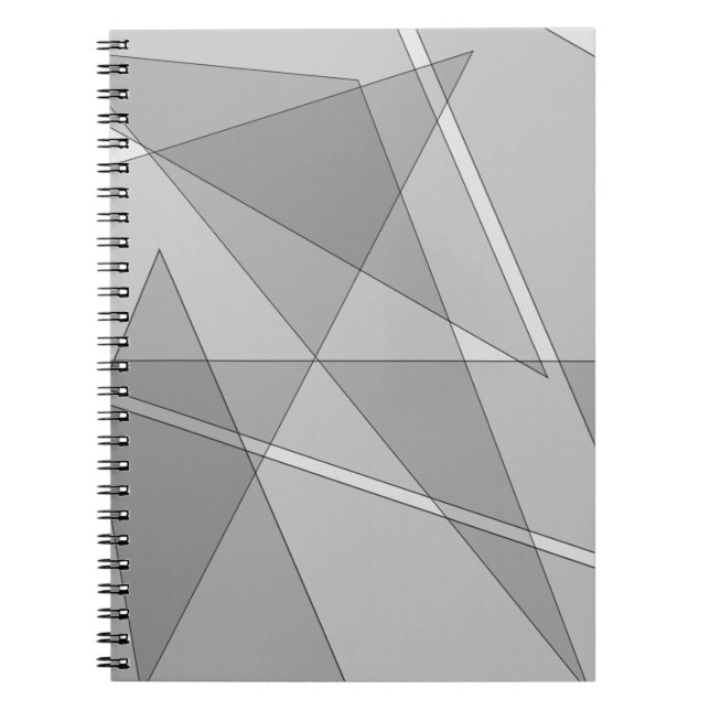 Grey Geometric  Notebook (Front)