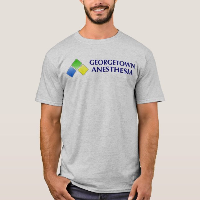 Grey - Georgetown Anaesthesia T-Shirt (Front)