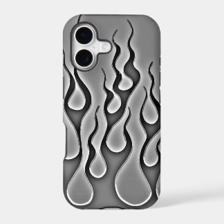 Grey Ghost Flames Phone Case