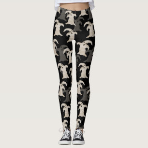 Grey Ghosts Halloween Leggings