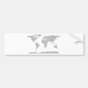 grey globe bumper sticker