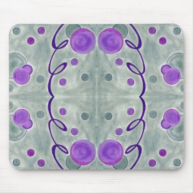 Grey Globes Blanket Mousepad (Front)