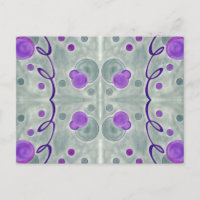 Grey Globes Blanket Postcard