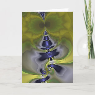 Grey Goblin in Green, Fun Spooky Imp Card