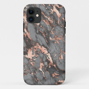 Grey gold rose marble modern design Case-Mate iPhone case