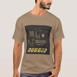 grey gold Rugged Geek   Circuit Board   Tech T-Shirt