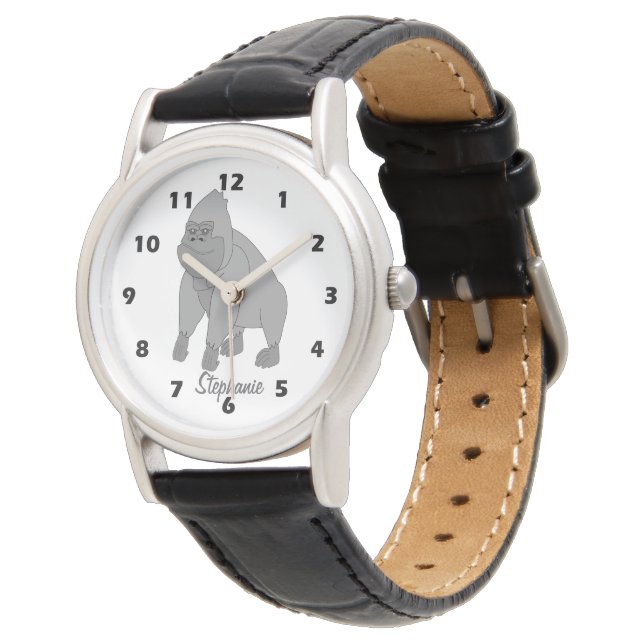 Grey Gorilla Design Watch (Angled)