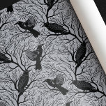 Grey Gothic Winter Berry Ravens Christmas Wrapping Paper<br><div class="desc">This gothic Christmas wrapping paper features a dark and moody design with winter branches,  where ravens perch solemnly. White berries add a frosty touch,  creating a striking contrast. The design blends elegance with eerie winter beauty,  perfect for a unique holiday aesthetic.</div>
