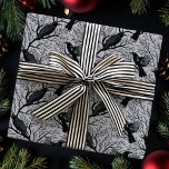 Grey Gothic Winter Berry Ravens Christmas Wrapping Paper<br><div class="desc">This gothic Christmas wrapping paper features a dark and moody design with winter branches,  where ravens perch solemnly. White berries add a frosty touch,  creating a striking contrast. The design blends elegance with eerie winter beauty,  perfect for a unique holiday aesthetic.</div>