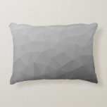 Grey Gradient Geometric Mesh Pattern Decorative Cushion<br><div class="desc">Grey Gradient Geometric Mesh Pattern unique gifts for him.

Elegant and cool Triangle geometric mesh with black white grey gradient.

, grey,  grey,  gradient,  mesh,  triangle,  triangles,  geometry,  geometric,  pattern,  cool, 


, black,  white</div>