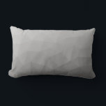 Grey Gradient Geometric Mesh Pattern Lumbar Cushion<br><div class="desc">Grey Gradient Geometric Mesh Pattern unique gifts for him.

Elegant and cool Triangle geometric mesh with black white grey gradient.

, grey,  grey,  gradient,  mesh,  triangle,  triangles,  geometry,  geometric,  pattern,  cool, 


, black,  white</div>