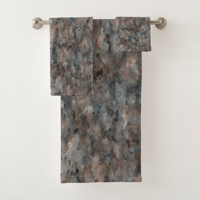 Grey Granite  Bath Towel Set (Insitu)