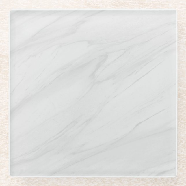 Grey Granite Brown Quartz Stone Natural Marble Glass Coaster (Front)