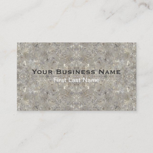 Grey granite counter look business cards (Front)