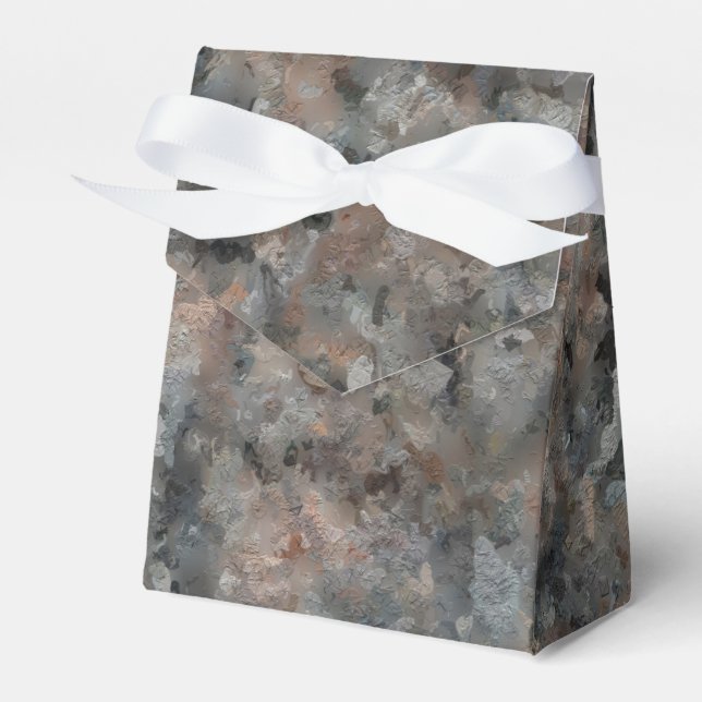 Grey Granite  Favour Box (Front Side)