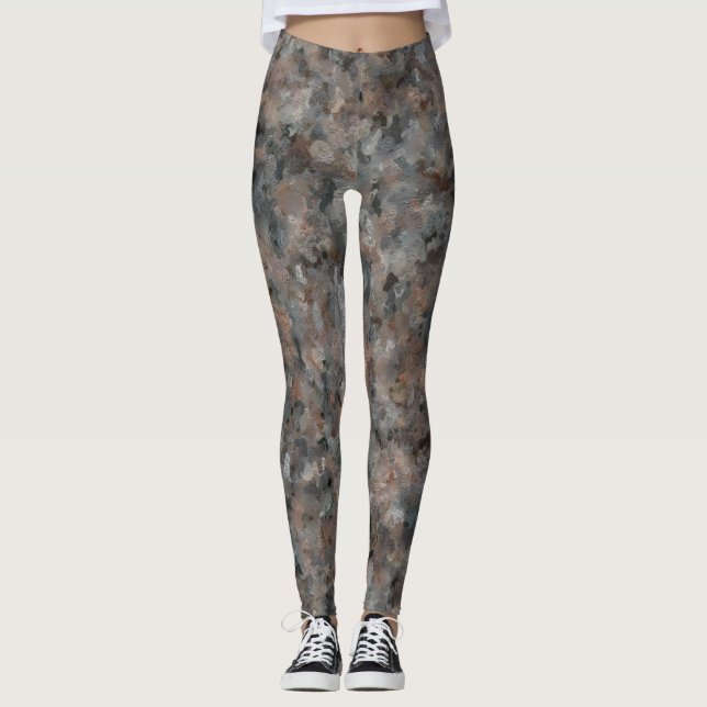 Grey Granite Leggings (Front)