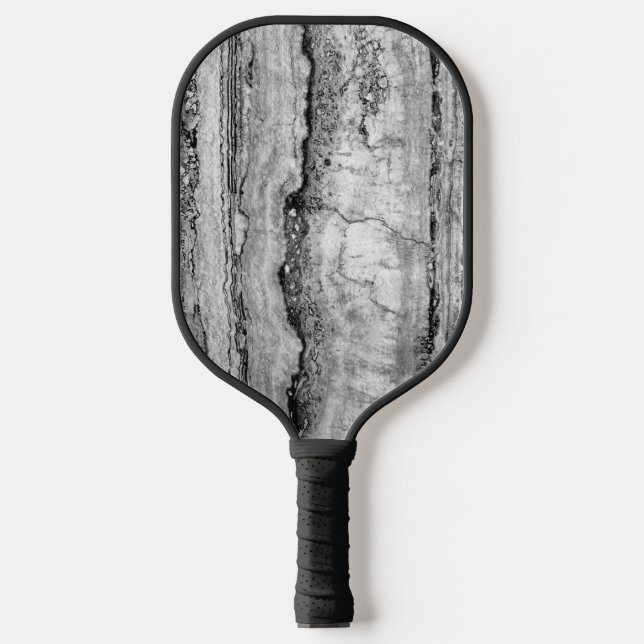 Grey Granite marble | abstract stone pattern   Pickleball Paddle (Front)